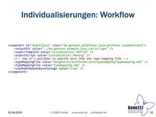 Individualisierungen: Workflow




23.08.2009      © SQQD GmbH - www.sqdd.de - info@sqdd.de   23
 