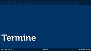 Barrierefreies Webdesign