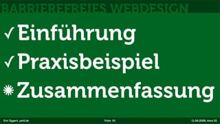 Barrierefreies Webdesign