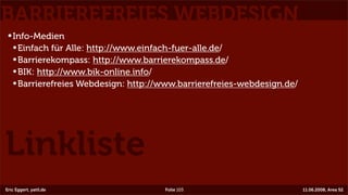Barrierefreies Webdesign