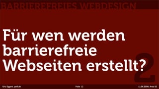 Barrierefreies Webdesign