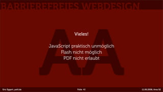 Barrierefreies Webdesign