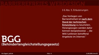 Barrierefreies Webdesign