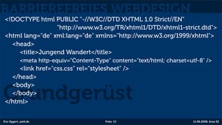 Barrierefreies Webdesign