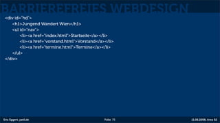 Barrierefreies Webdesign