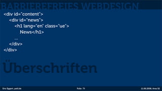 Barrierefreies Webdesign