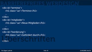 Barrierefreies Webdesign