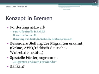 Migranten als Unternehmensgründer