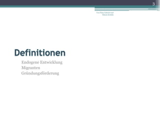 Migranten als Unternehmensgründer