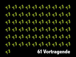 61 Vortragende
 