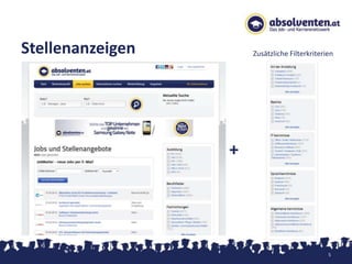 Stellenanzeigen       Zusätzliche Filterkriterien




                  +




                                               5
 