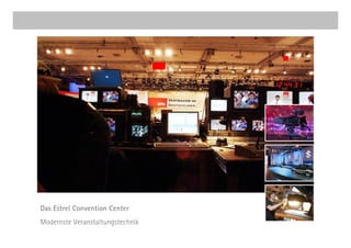 Das Estrel Convention Center
Modernste Veranstaltungstechnik
 
