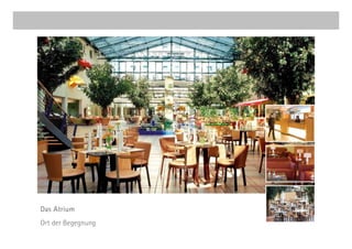 Das Atrium
Ort der Begegnung
 