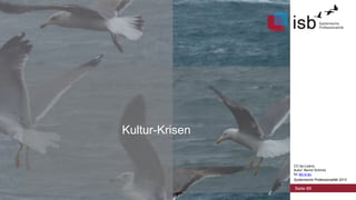 Kultur-Krisen
CC-by-Lizenz,
Autor: Bernd Schmid
für isb-w.eu
Systemische Professionalität 2013

Seite 89

 