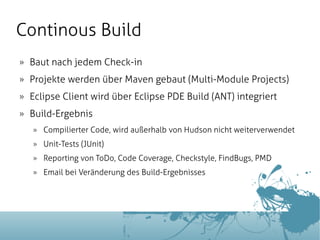 Continuous Integration mit Hudson