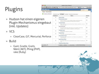 Continuous Integration mit Hudson