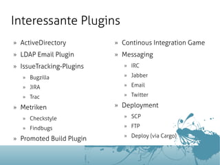 Continuous Integration mit Hudson