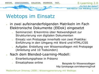 Aktive Wissensgenerierung mit Webtop-Technologie