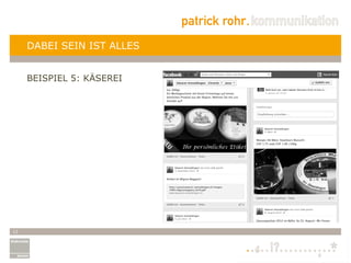 DABEI SEIN IST ALLES


     BEISPIEL 5: KÄSEREI




13
 