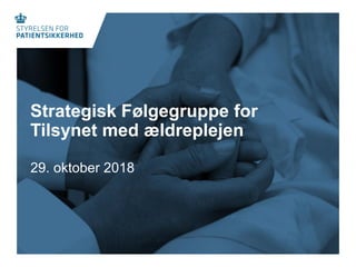 Strategisk Følgegruppe for
Tilsynet med ældreplejen
29. oktober 2018
 