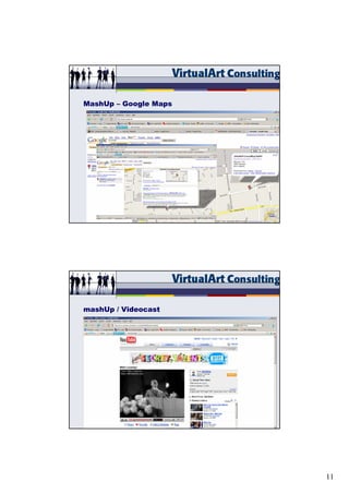 MashUp – Google Maps




                       33/15




mashUp / Videocast




                       34/15




                               11
 