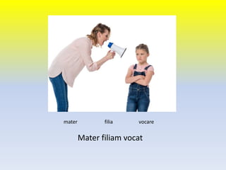 Mater filiam vocat
mater filia vocare
 