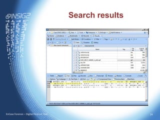 Encase Hashcode LTEC 2013 - EnCase v7.08.01 presentation | PDF