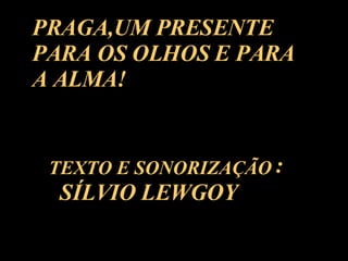 PRAGA,UM PRESENTE PARA OS OLHOS E PARA A ALMA! TEXTO E SONORIZAÇÃO SÍLVIO LEWGOY : 