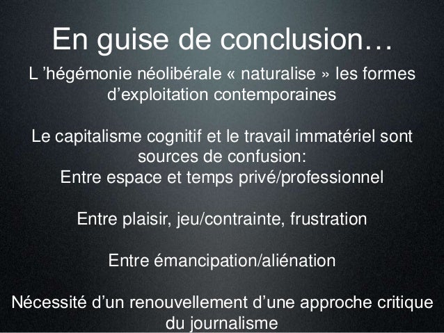 Une critique des études du journalisme en ligne