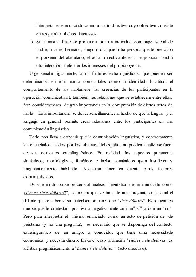 Pragmatica Los Actos De Habla Teoria Y Ejercicios pragmatica los actos de habla teoria y