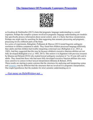 Pragmatic Equivalence In Translation | PDF