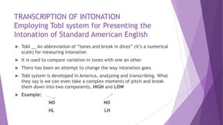 Using Tobi System Communication Pragmatic intonation | PPTX