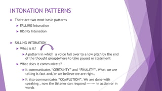 Pragmatic intonation | PPTX