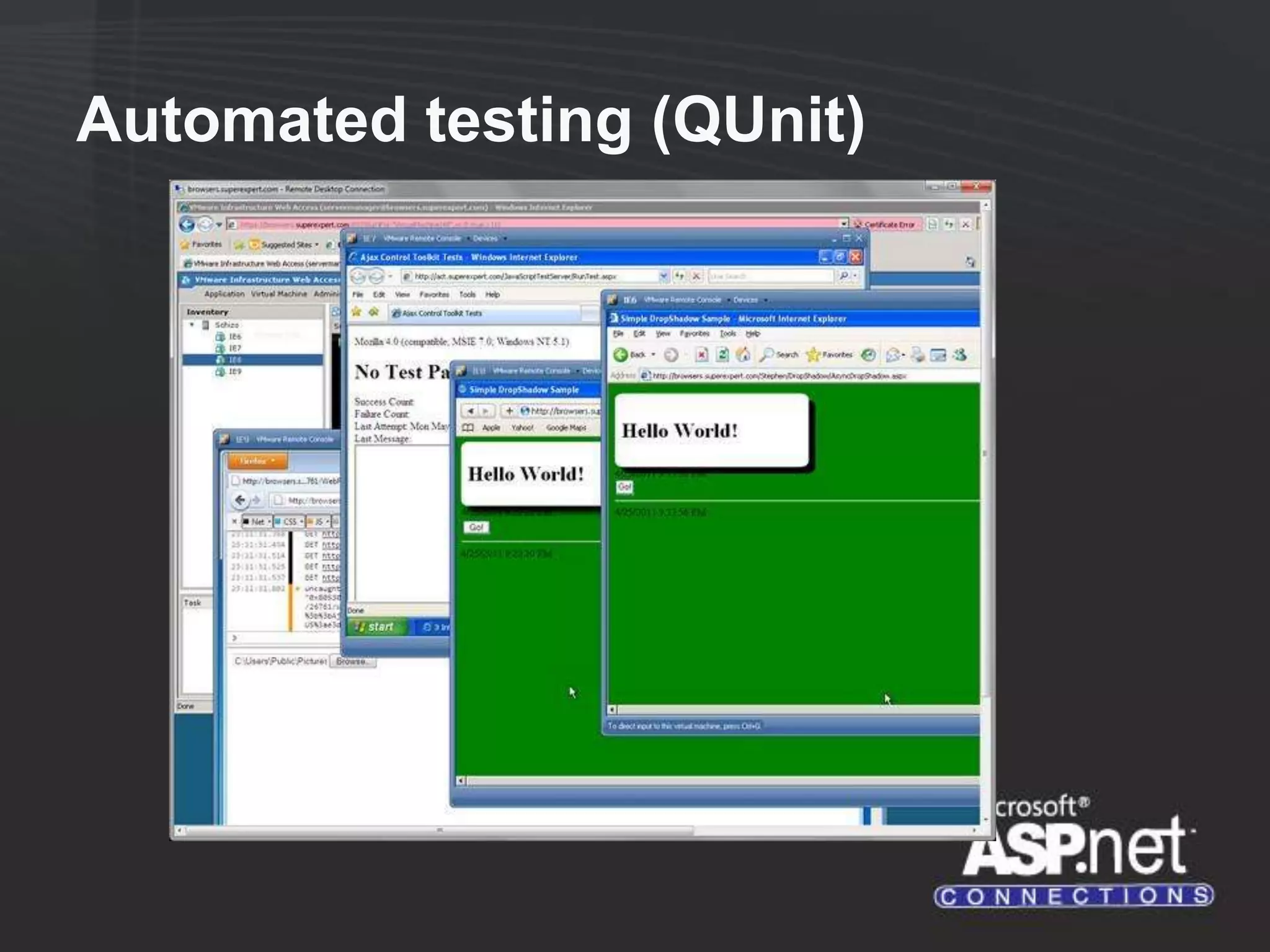 Automated testing (QUnit) 