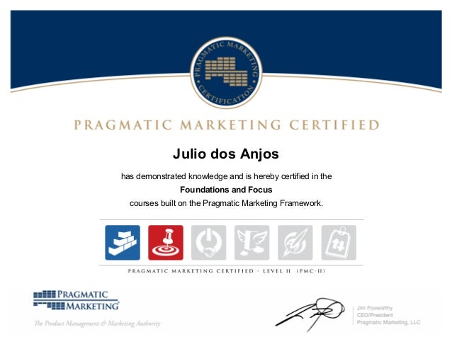 Pragmatic Marketing Certification 00135896