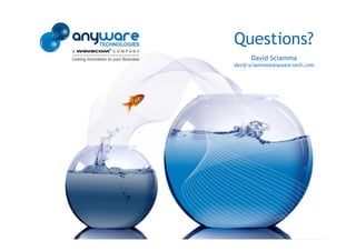 Questions?
                                                  David Sciamma
                                            david.sciamma@anyware-tech.com
© Anyware Technologies-All Right Reserved
 