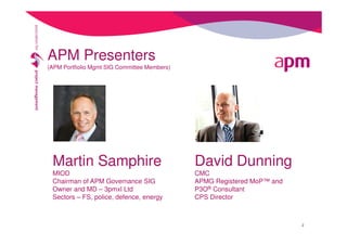 Pragmatic portfolio management, Sept 2012 | PDF