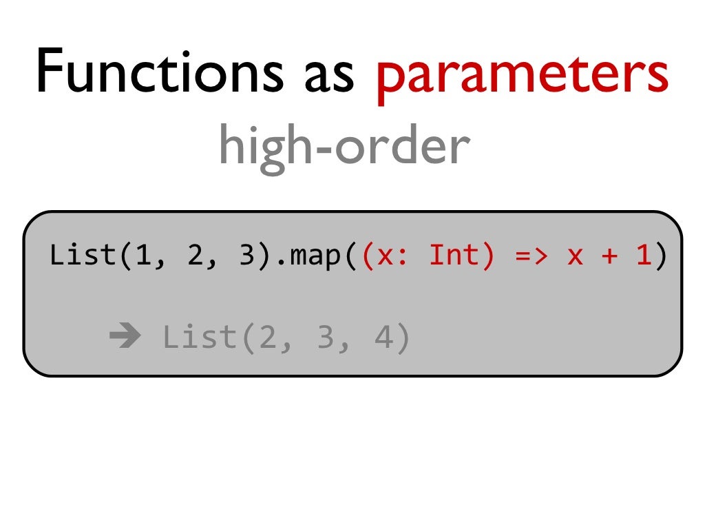 Functions as parameters with sugar