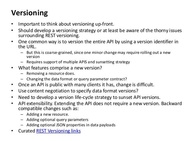 Rest api versioning strategy