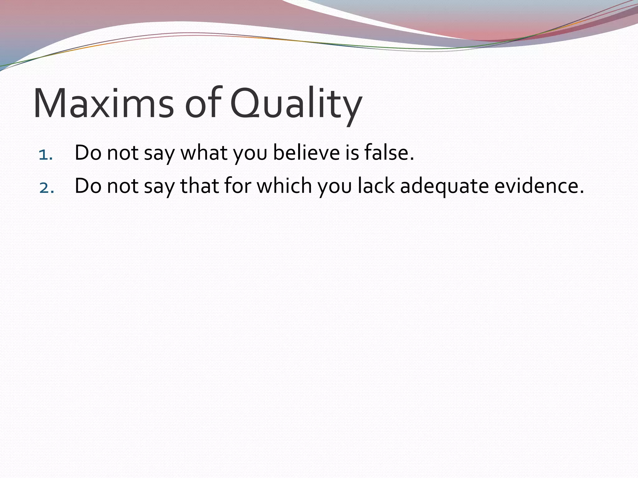 Threat Felicity ConditionsS promises H to do AS believes that H does not want A done.S is able to A.S is willing to do A.A has not already been done.Where:S is the Speaker,H is the Hearer, andA is some action