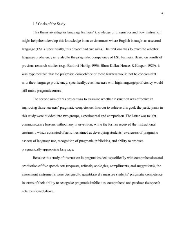 Master thesis in pragmatics