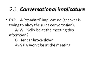conversational implicature definition