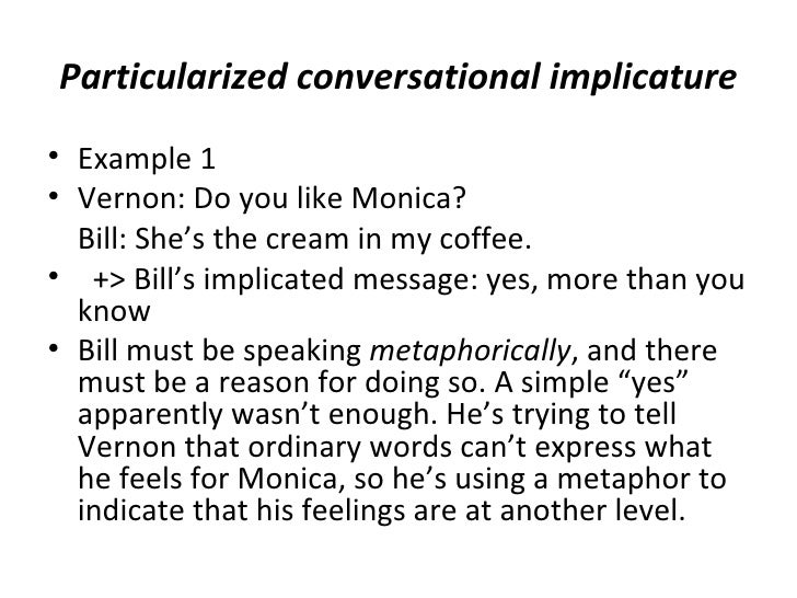 Pragmatics Implicature pragmatics-implicature