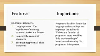 Pragmatics