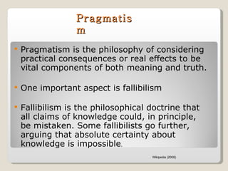 Pragmatism Dewey | PPT