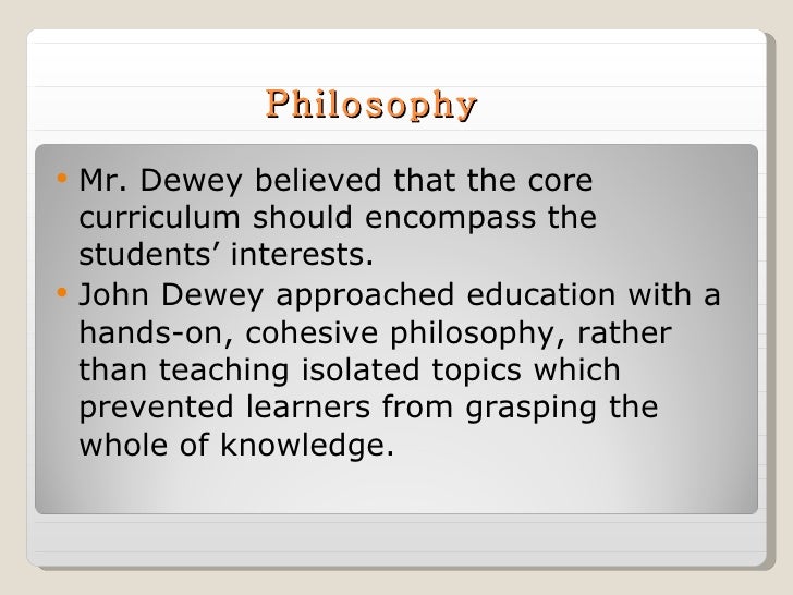 Pragmatism Dewey