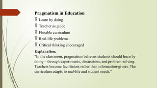 Pragmatism in Education Slide by Jakaria.pptx