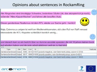 Opinions about sentences in RockamRing
 