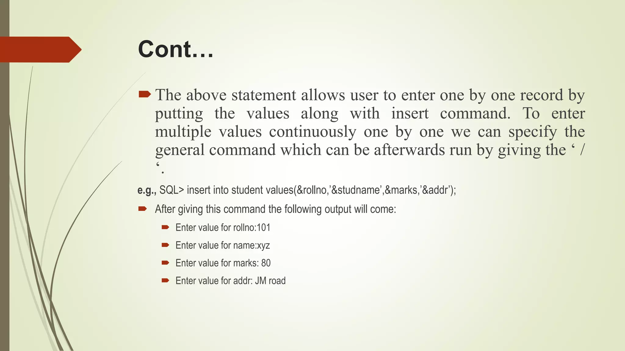SQL commands | PPTX