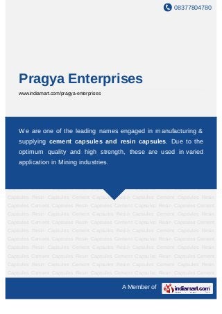 08377804780




    Pragya Enterprises
    www.indiamart.com/pragya-enterprises




Cement   Capsules   Resin    Capsules      Cement    Capsules   Resin   Capsules Cement
Capsules are one of the leading names engaged in manufacturing &
    We Resin Capsules Cement Capsules Resin Capsules Cement Capsules Resin
Capsules Cement Capsules Resin Capsules Cement Capsules Resin Capsules Cement
    supplying cement capsules and resin capsules. Due to the
Capsules Resin Capsules Cement Capsules Resin Capsules Cement Capsules Resin
    optimum quality and high strength, these are used in varied
Capsules Cement Capsules Resin Capsules Cement Capsules Resin Capsules Cement
    application in Mining industries.
Capsules Resin Capsules Cement Capsules Resin Capsules Cement Capsules Resin
Capsules Cement Capsules Resin Capsules Cement Capsules Resin Capsules Cement
Capsules Resin Capsules Cement Capsules Resin Capsules Cement Capsules Resin
Capsules Cement Capsules Resin Capsules Cement Capsules Resin Capsules Cement
Capsules Resin Capsules Cement Capsules Resin Capsules Cement Capsules Resin
Capsules Cement Capsules Resin Capsules Cement Capsules Resin Capsules Cement
Capsules Resin Capsules Cement Capsules Resin Capsules Cement Capsules Resin
Capsules Cement Capsules Resin Capsules Cement Capsules Resin Capsules Cement
Capsules Resin Capsules Cement Capsules Resin Capsules Cement Capsules Resin
Capsules Cement Capsules Resin Capsules Cement Capsules Resin Capsules Cement
Capsules Resin Capsules Cement Capsules Resin Capsules Cement Capsules Resin
Capsules Cement Capsules Resin Capsules Cement Capsules Resin Capsules Cement
Capsules Resin Capsules Cement Capsules Resin Capsules Cement Capsules Resin
Capsules Cement Capsules Resin Capsules Cement Capsules Resin Capsules Cement

                                                    A Member of
 